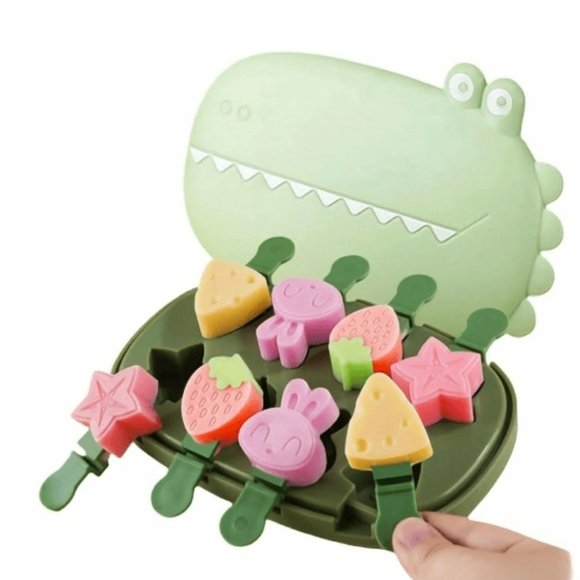 Green Dino Mini Popsicle Molds NWT - Picture 2 of 5